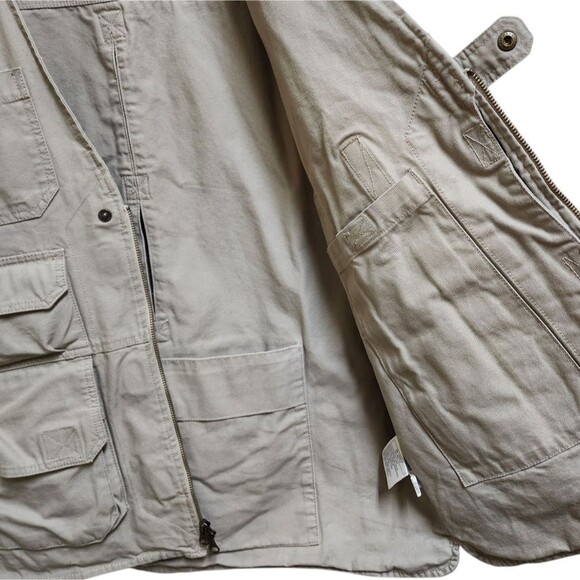 5.11 Tactical Vest Series 80001 Men L Beige Cotton Zip Hunting Shooting Conceal - Picture 9 of 15